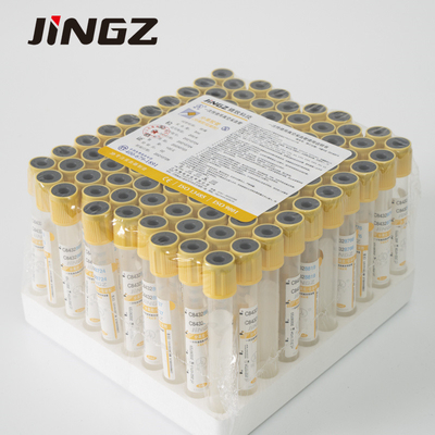 Tubes activatrices de caillots de gel médical en verre / PET Vauum Tubes de prélèvement de sang 2 ml-10 ml