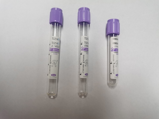 Tubes de prélèvement de sang K2 K3 EDTA à usage unique pour un usage médical agréées par la CE à bon prix