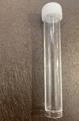 Tubes d'essai à capuche blanche 10 ml 16*100 mm pour le transport d'échantillons en laboratoire