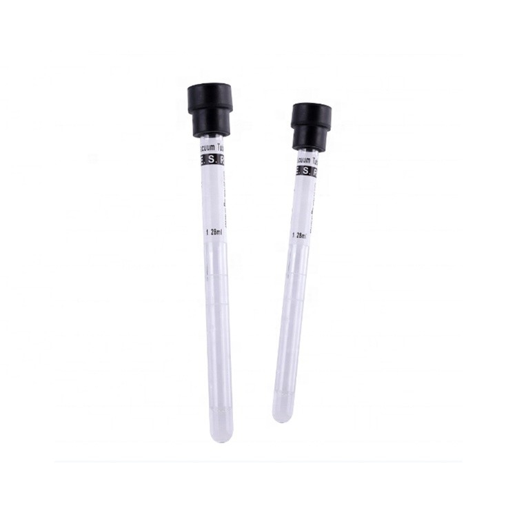 Tubes médicales de prélèvement de sang E.S.R. Tubes PET/tubes à essai en verre 2 ml-10 ml