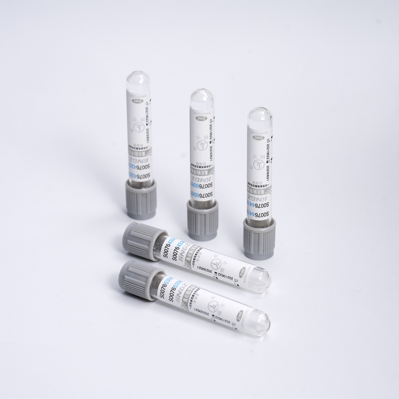 Tube Sugar Test Tube de glucose de tubes d'analyse de sang de l'EDTA K3 de Grey Sodium Fluoride