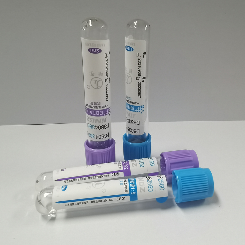 Type de papier adhésif de label de tube d'EDTA de la fermeture 2ml 3ml 4ml K2 de lavande