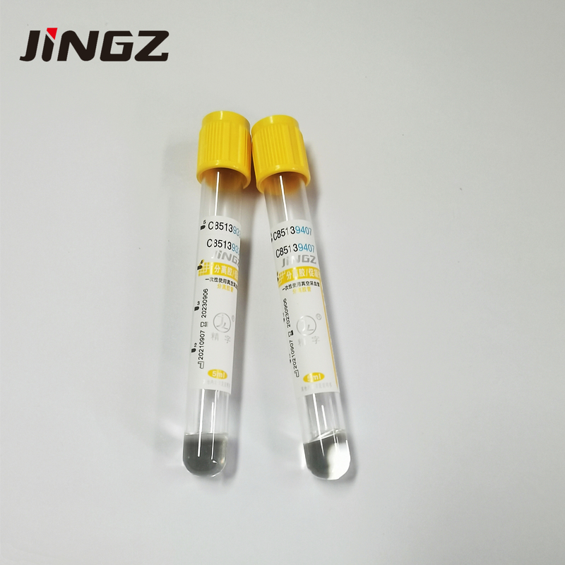 Dessus d'or de tube d'activateur de caillot de gel de la CE 13*100mm Sst pour l'examen médical