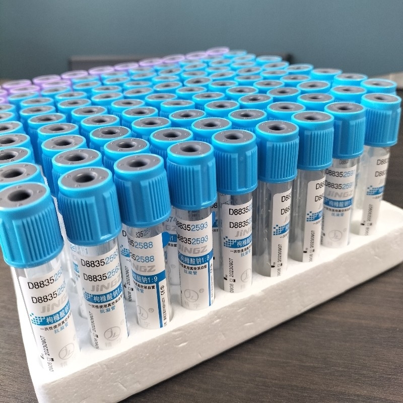 Tubes de prélèvement sanguin de type vide de citrate de sodium 9NC en 100/boîte